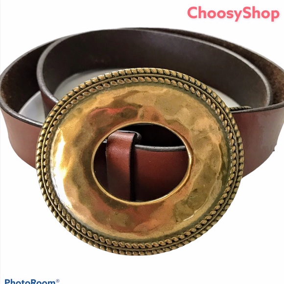 COLDWATER CREEK Belt Brown Leather Adjustable - Picture 16 of 16